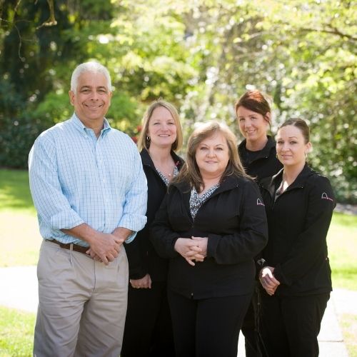 Dr. Schur and his team outside who offer braces in Bellevue